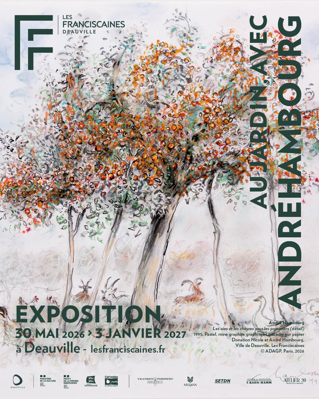 Affiche Au jardin avec André Hambourg