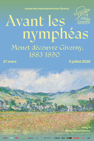 Affiche de l'exposition "Avant les nymphéas. Monet découvre Giverny, 1883-1890"