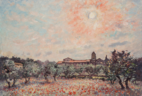 Photo peinture d'André Hambourg en Provence