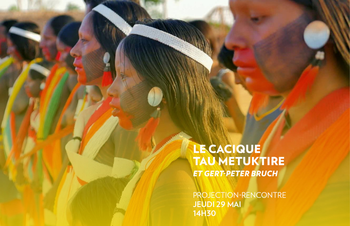 Le Cacique Tau Metuktire et Gert-Peter Bruch